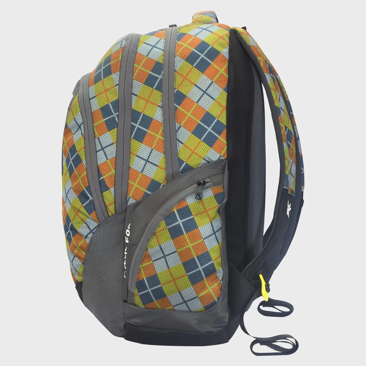 Arctic Fox Scott Checks Castle Rock Big 33.5 Ltr School Bag , Travel and Hiking Backpack with multi compartments