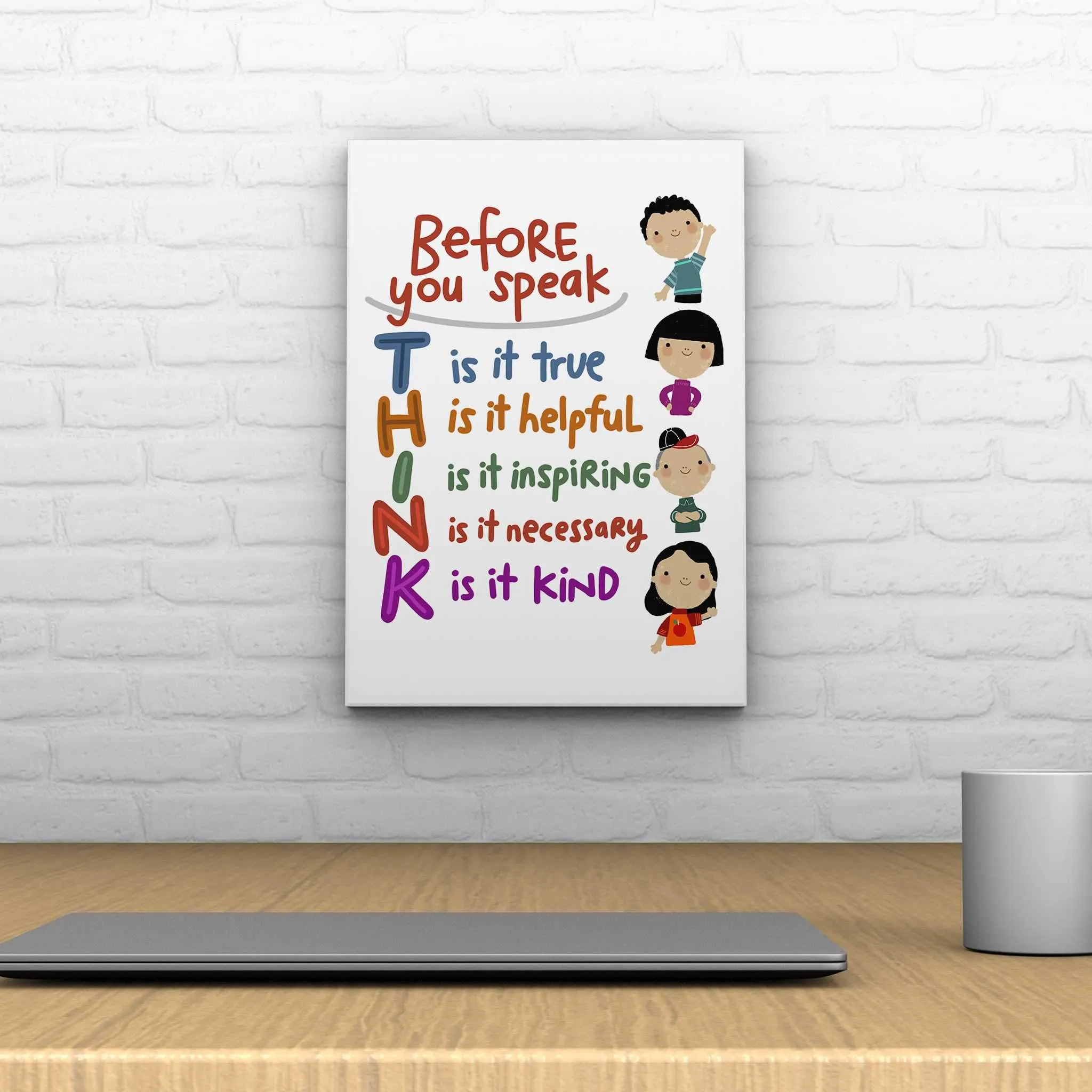 Before You Speak Think Decoposter [CLEARANCE]