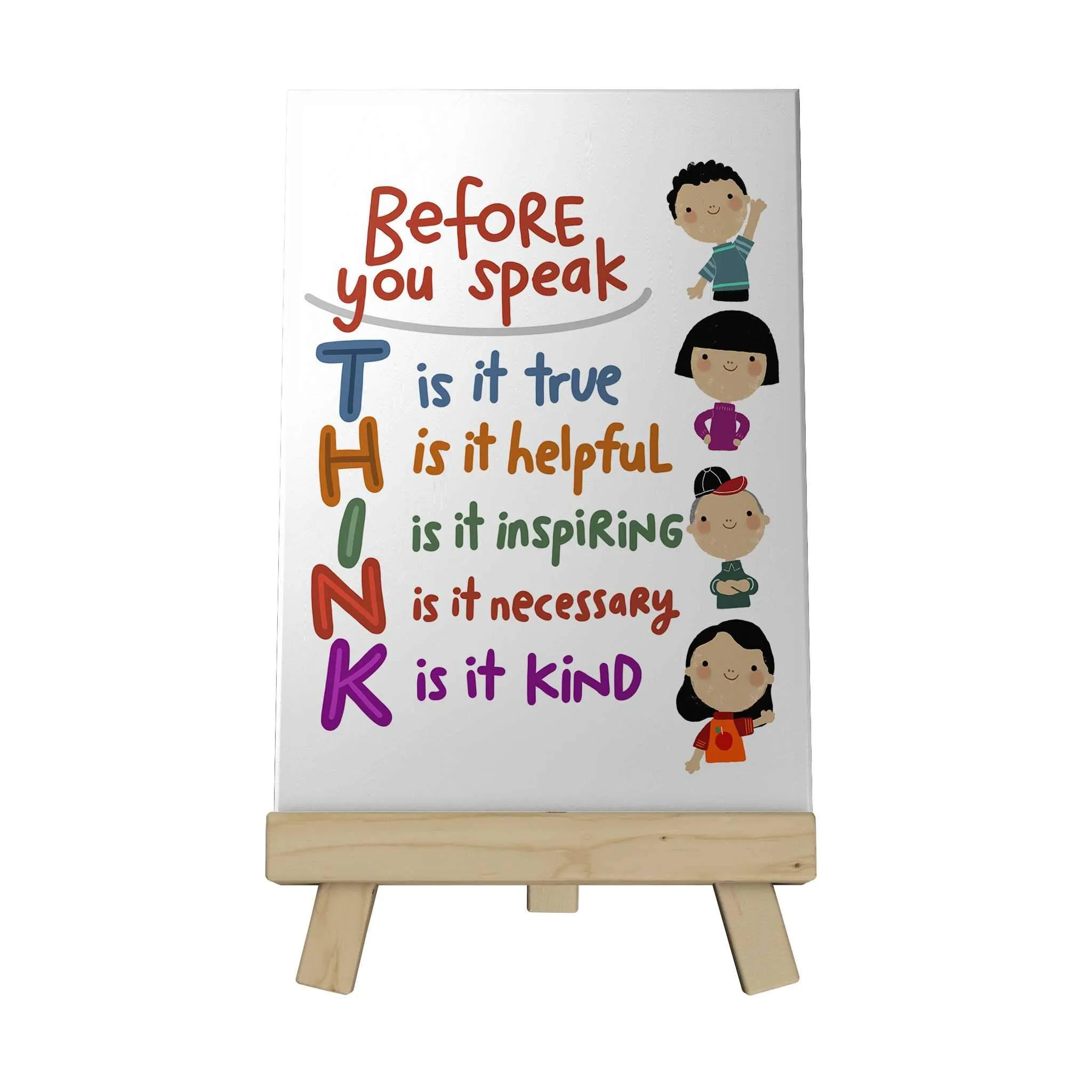 Before You Speak Think Decoposter [CLEARANCE]
