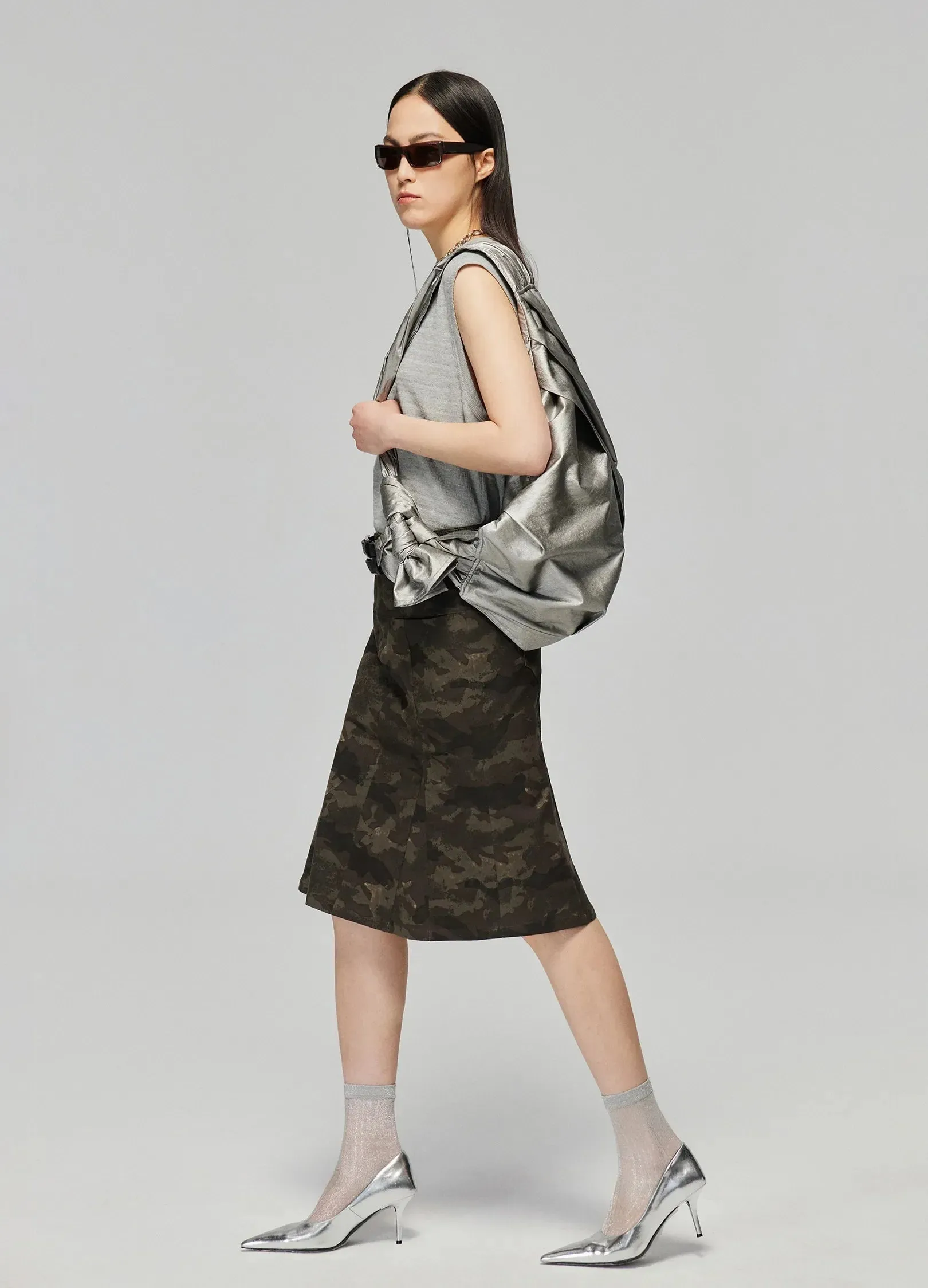 Camo Print Mermaid Skirt