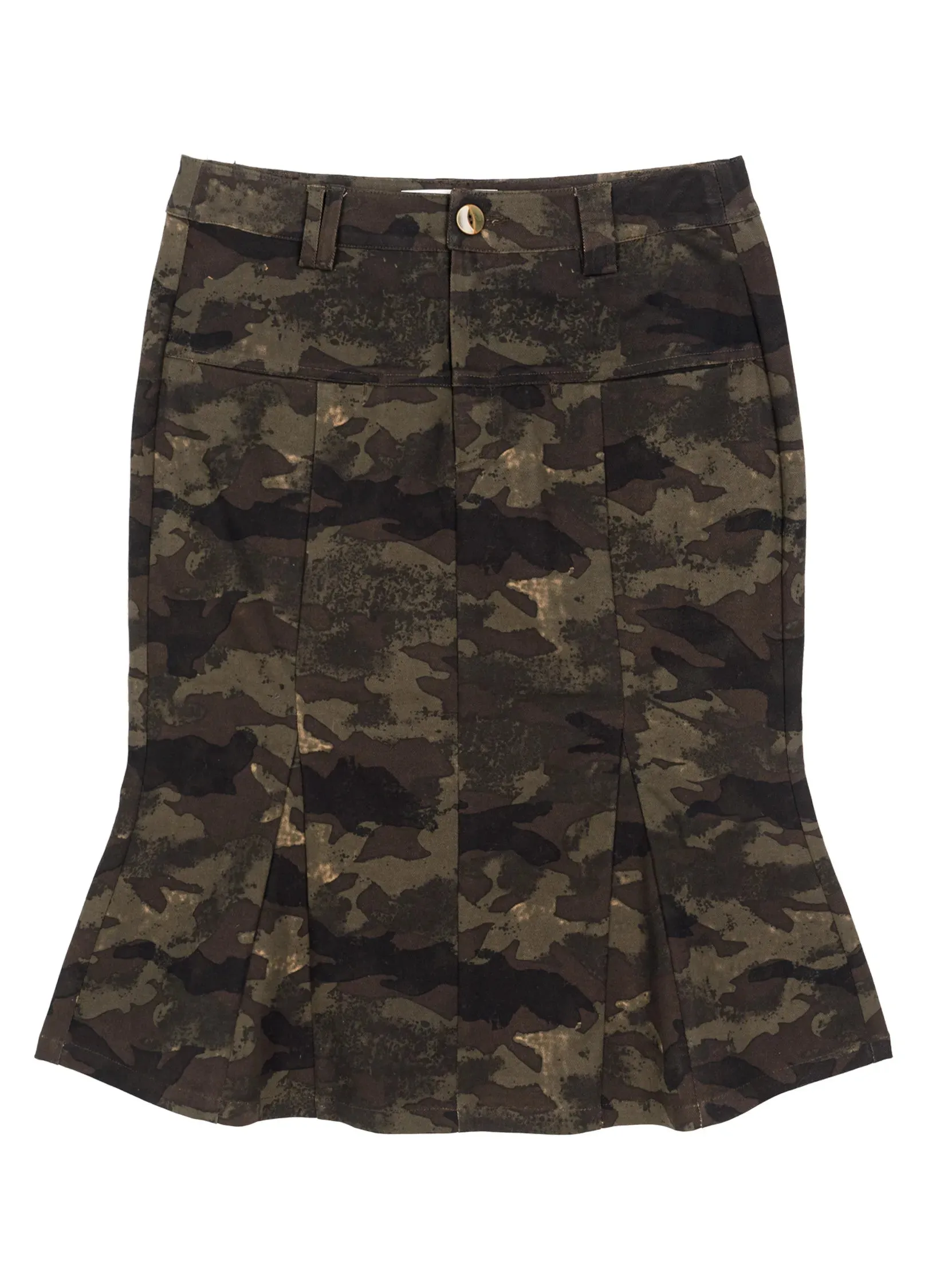 Camo Print Mermaid Skirt
