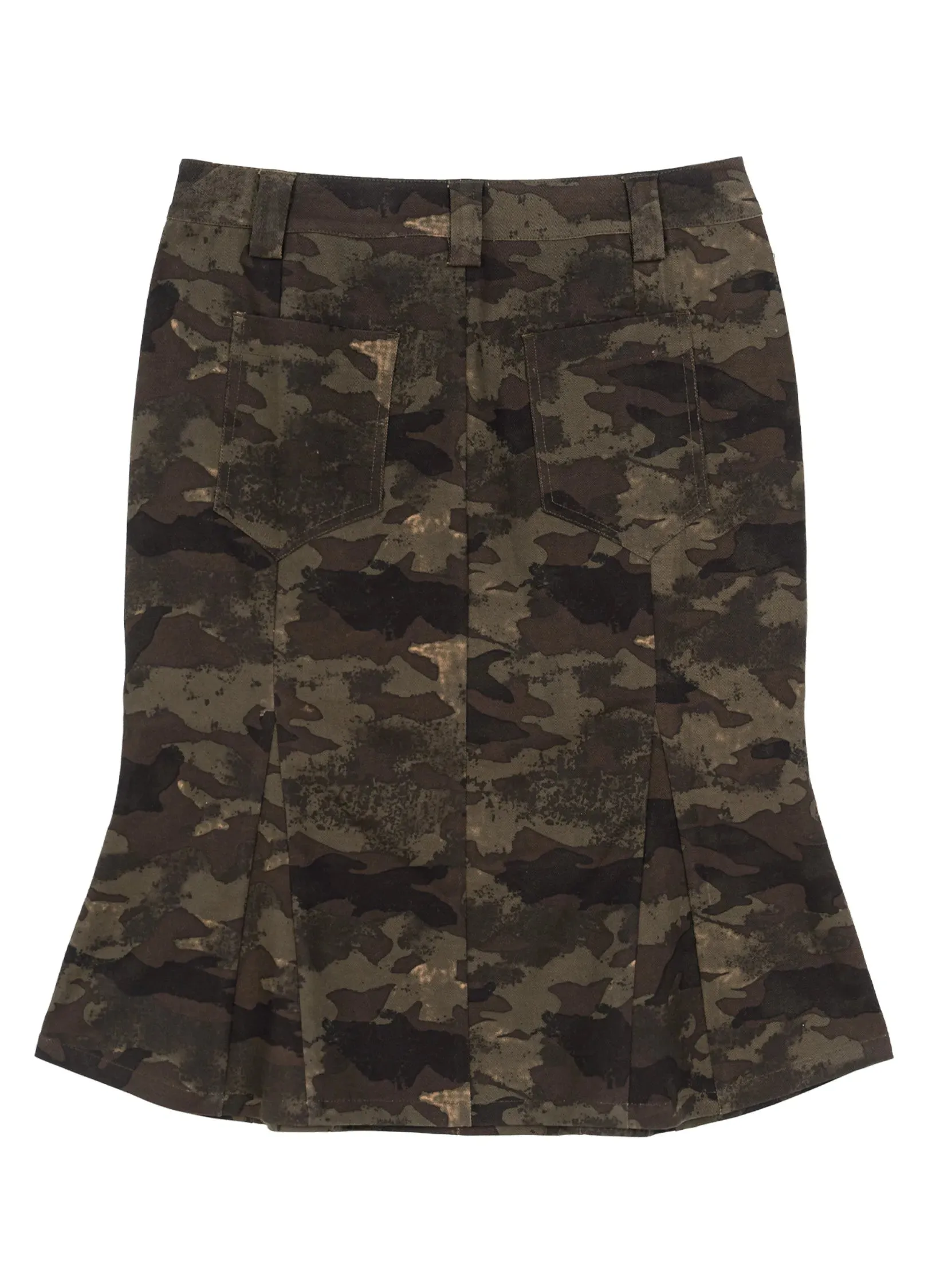 Camo Print Mermaid Skirt