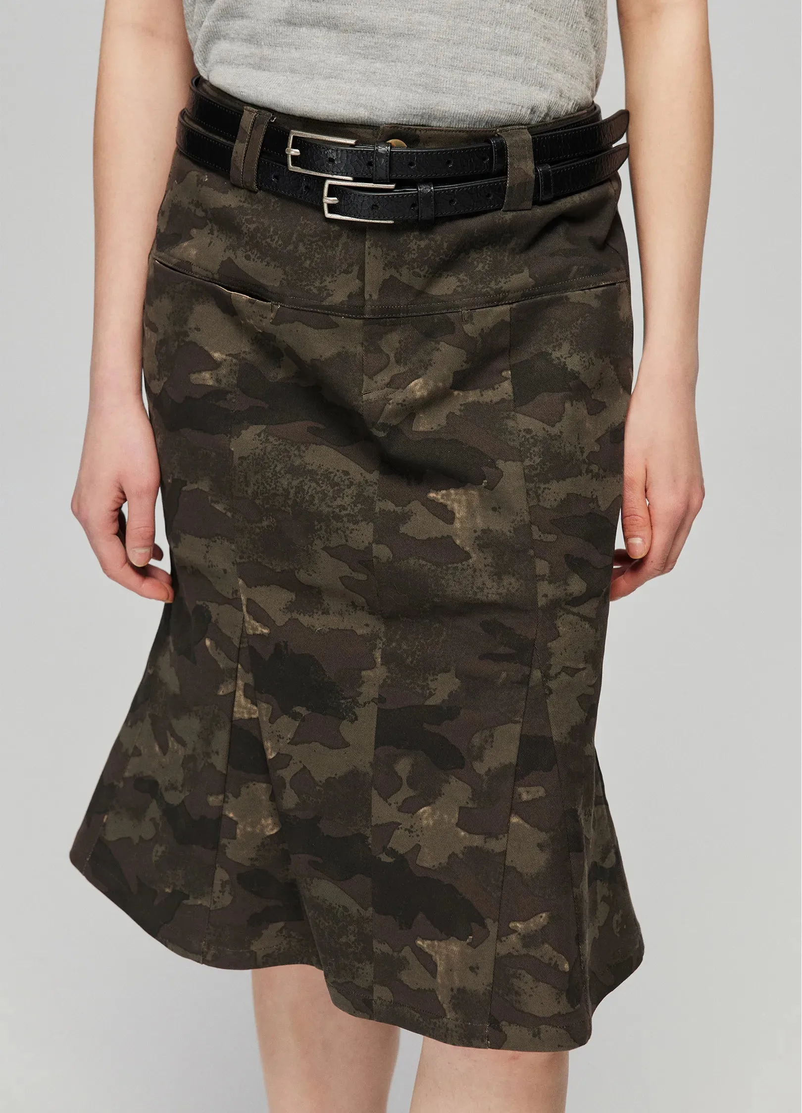 Camo Print Mermaid Skirt