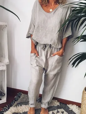 Casual Short Sleeve Suit