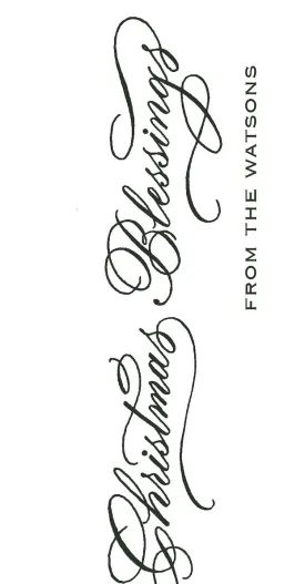 Christmas Blessings Evergreen Gift Tag