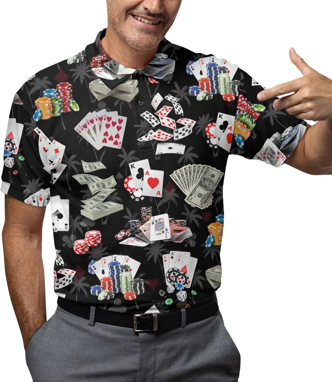 Colorful Polo Shirts for Men Casual Mens Polo Shirts Short Sleeve Golf Shirts for Men