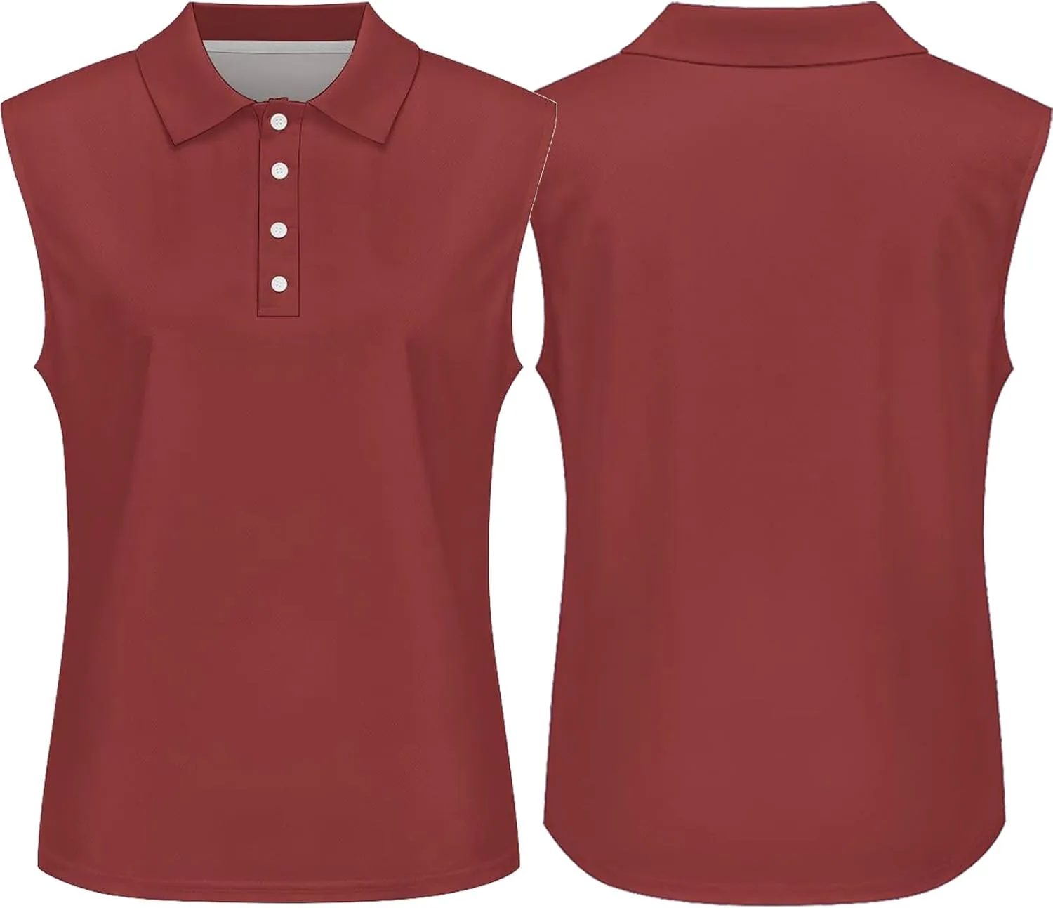 Custom Polo Shirts for Women Personalized Tank Polo Shirts with Logo Text Picture Customized Sleeveless Shirts