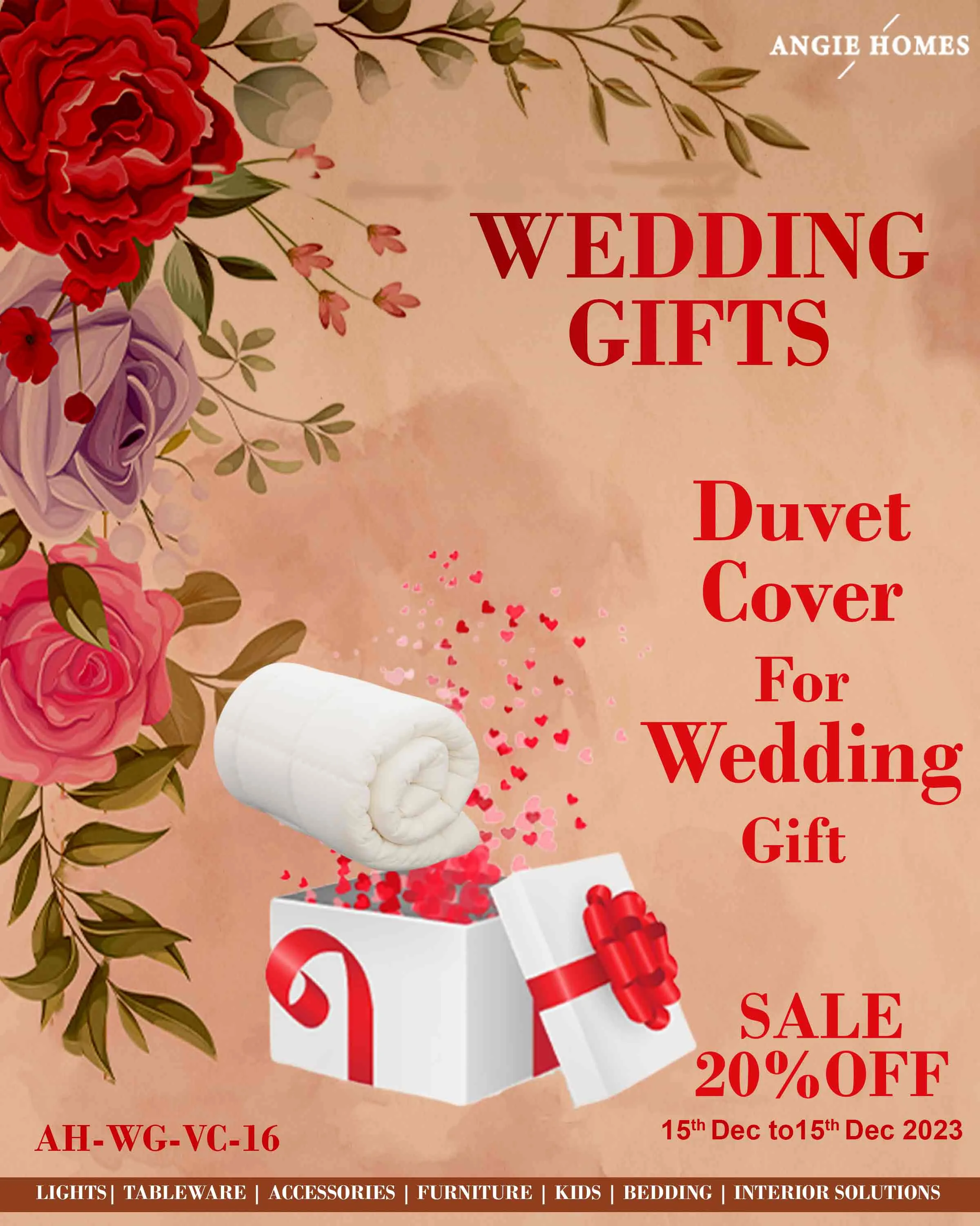 DUVET COVER SET FOR WEDDING GIFTS | MARRIAGE GIFT VOUCHER | GIFTTING CARD COUPLES