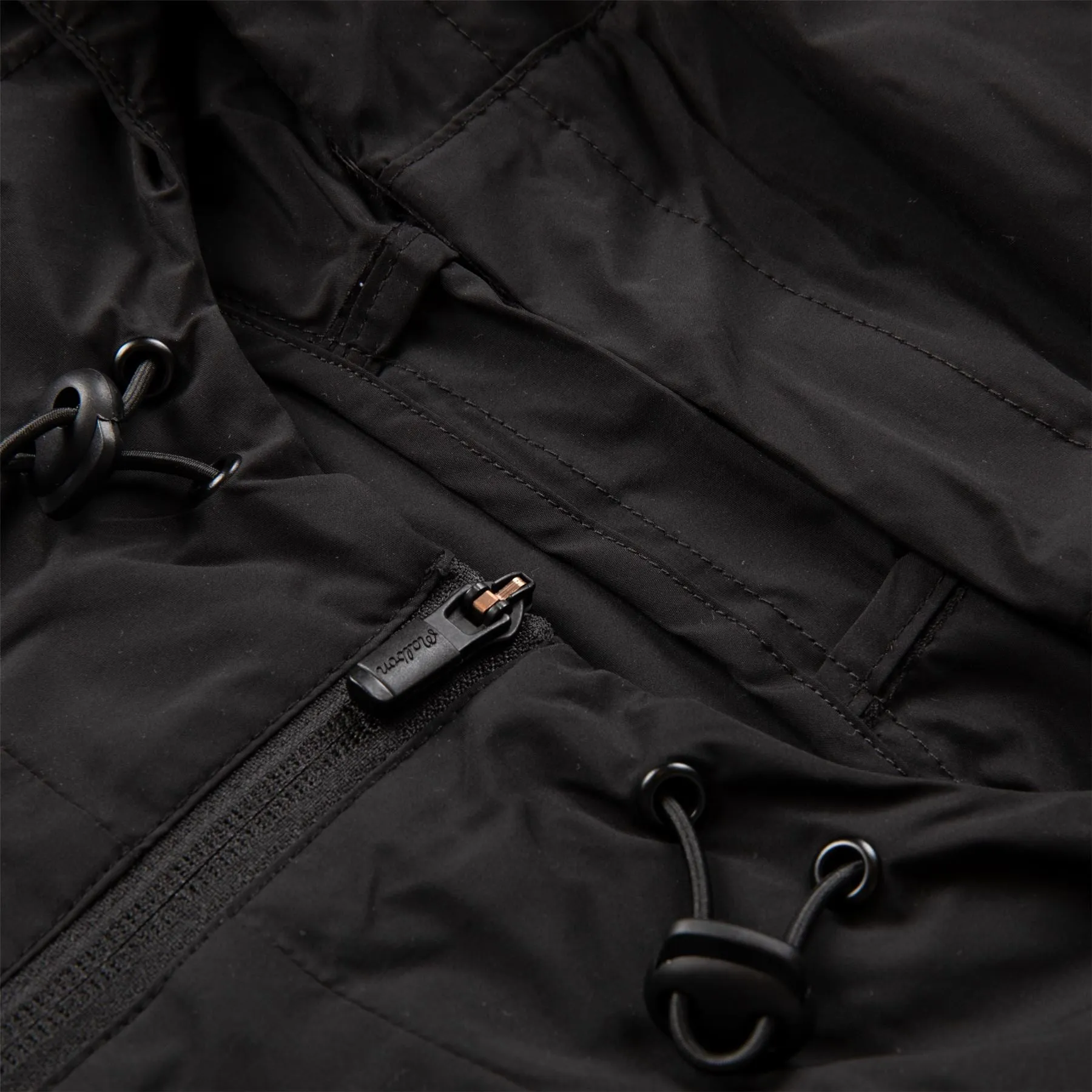 Evergreen Nylon Anorak Black - W24