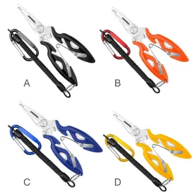 Fishing Multifunctional Plier Fishing Lanyards Cutting Fish Tool Boating Ropes Kayak Camping Pliers Lip Grips Tackle Fish Tools