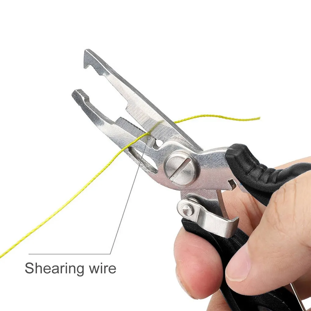 Fishing Multifunctional Plier Fishing Lanyards Cutting Fish Tool Boating Ropes Kayak Camping Pliers Lip Grips Tackle Fish Tools