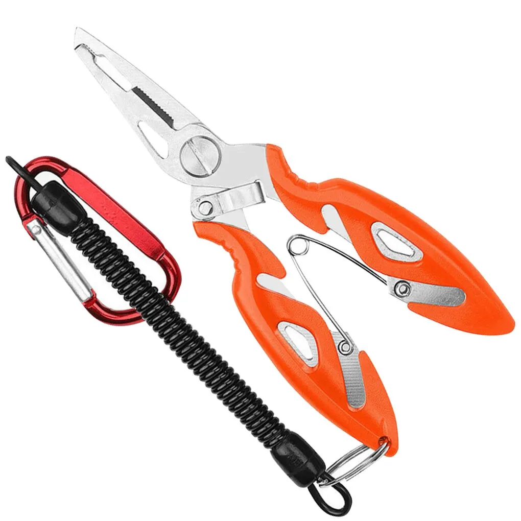 Fishing Multifunctional Plier Fishing Lanyards Cutting Fish Tool Boating Ropes Kayak Camping Pliers Lip Grips Tackle Fish Tools