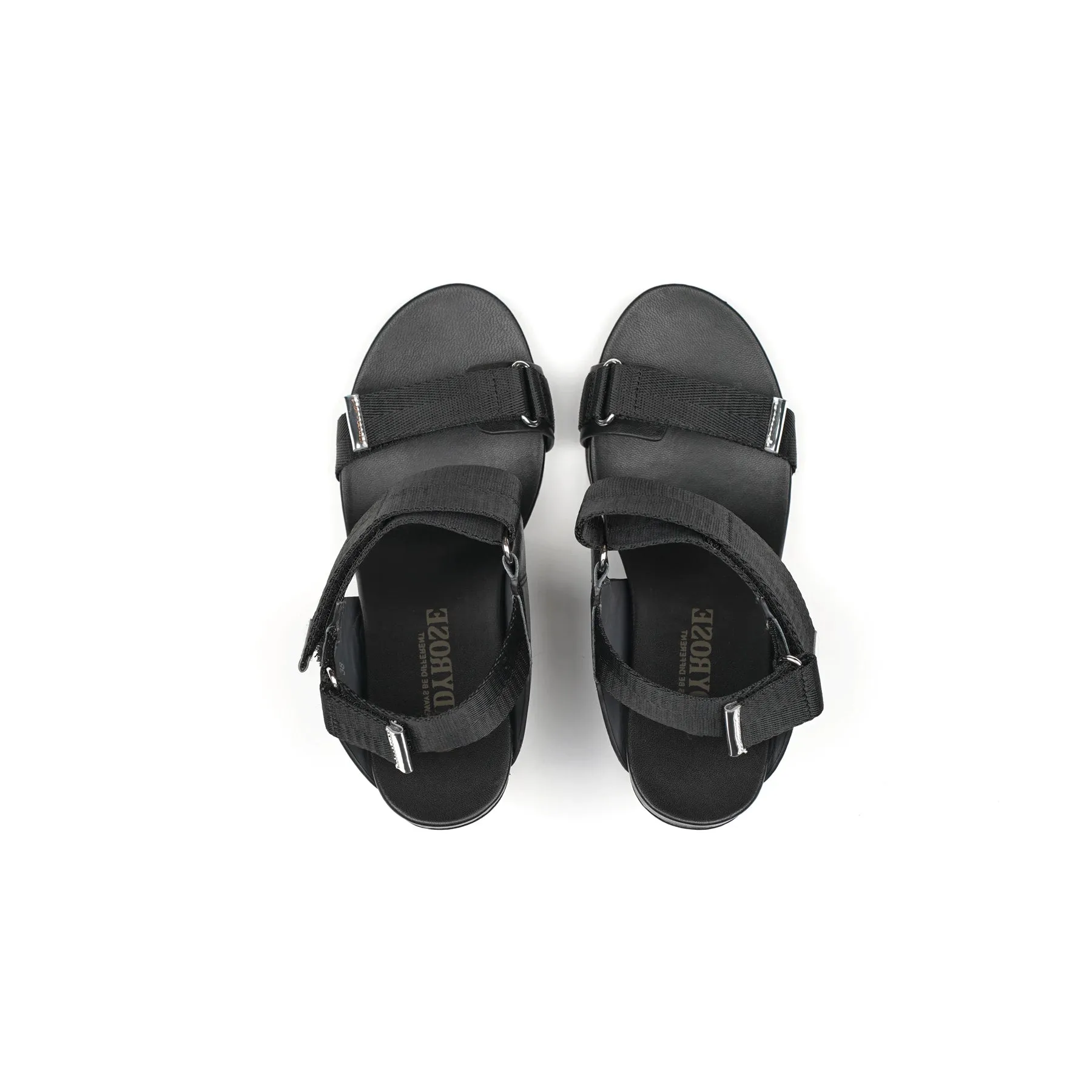 Futuristic Multi-Strap Heel-Less Sandals