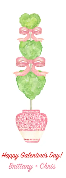 Heart Topiary Mini Tag