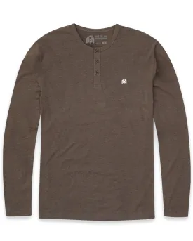 Long Sleeve Henley Tee - Branded