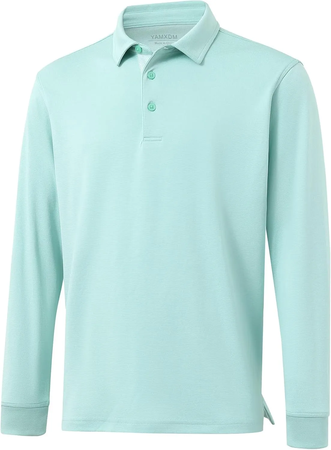 Mens Golf Shirts Long Sleeve Moisture Wicking Collared Work Business Casual Tennis Polo Shirts for Men