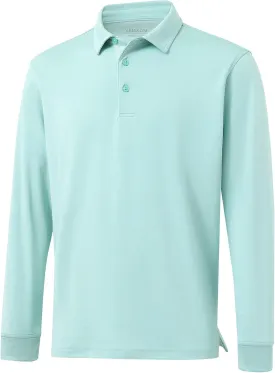 Mens Golf Shirts Long Sleeve Moisture Wicking Collared Work Business Casual Tennis Polo Shirts for Men