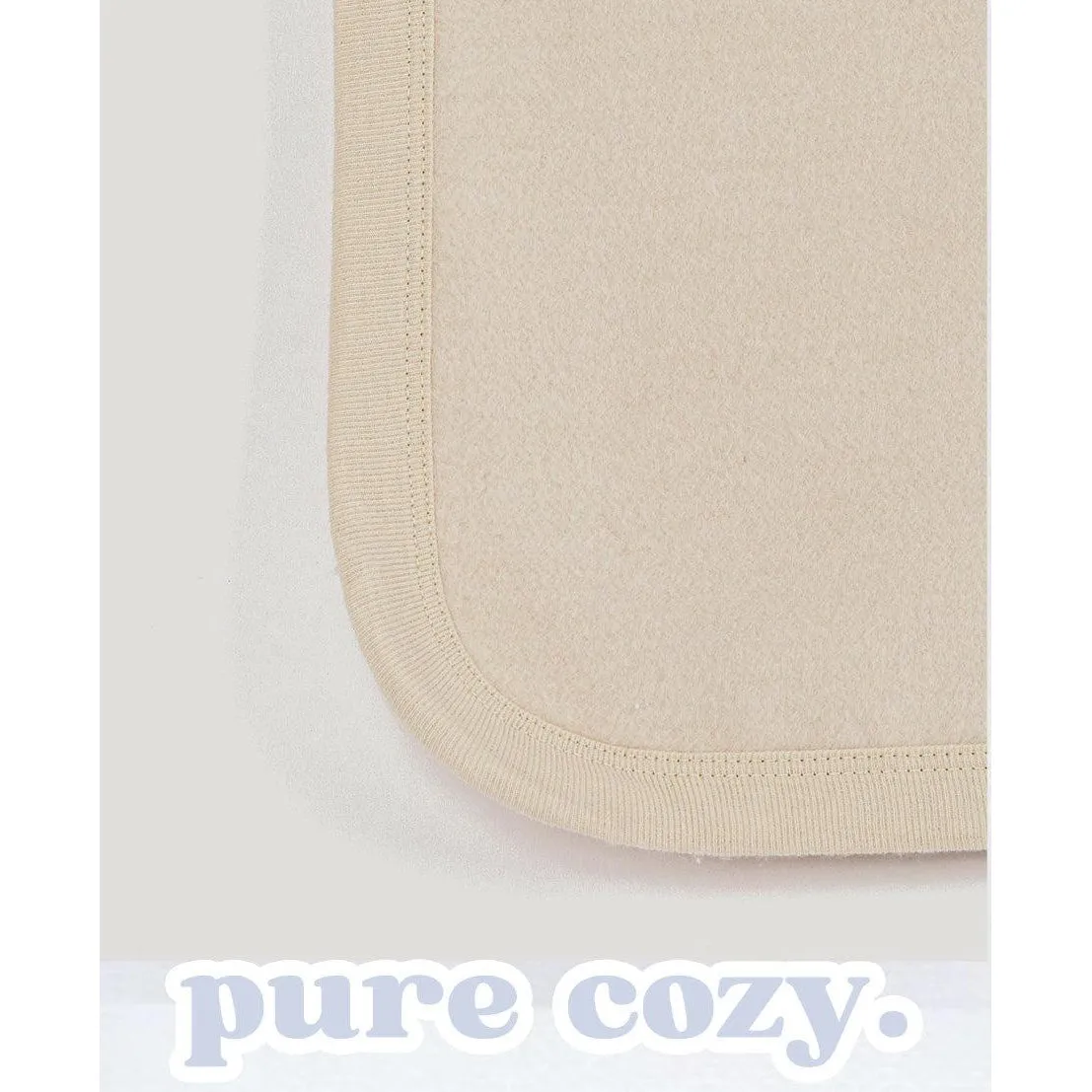 Organic Cotton Brushed Blanket - Natural