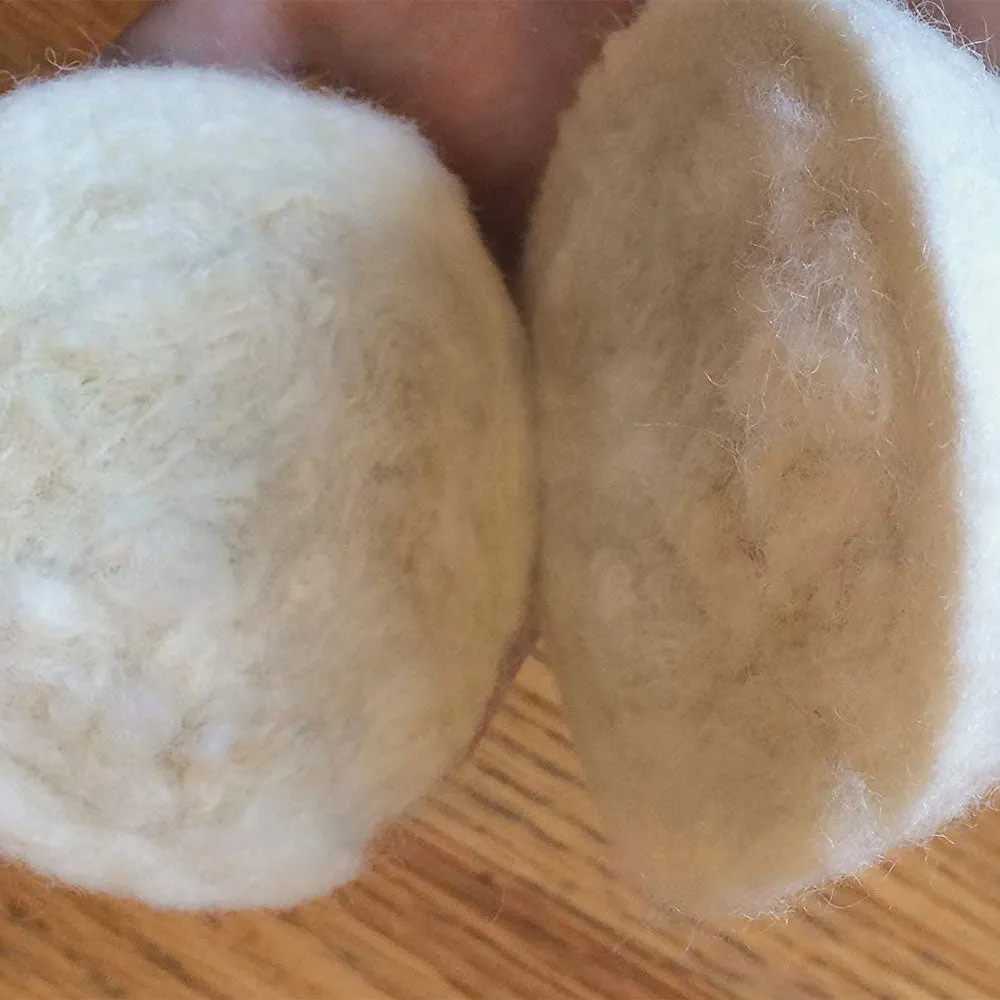 Organic Eco Wool Dryer Balls - 6 Pack