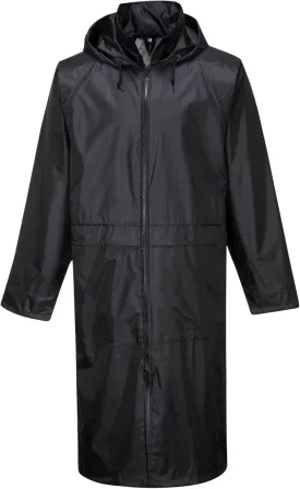 Portwest Classic Rain Coat Adult Waterproof Long Protection Hooded Work Wear Trench
