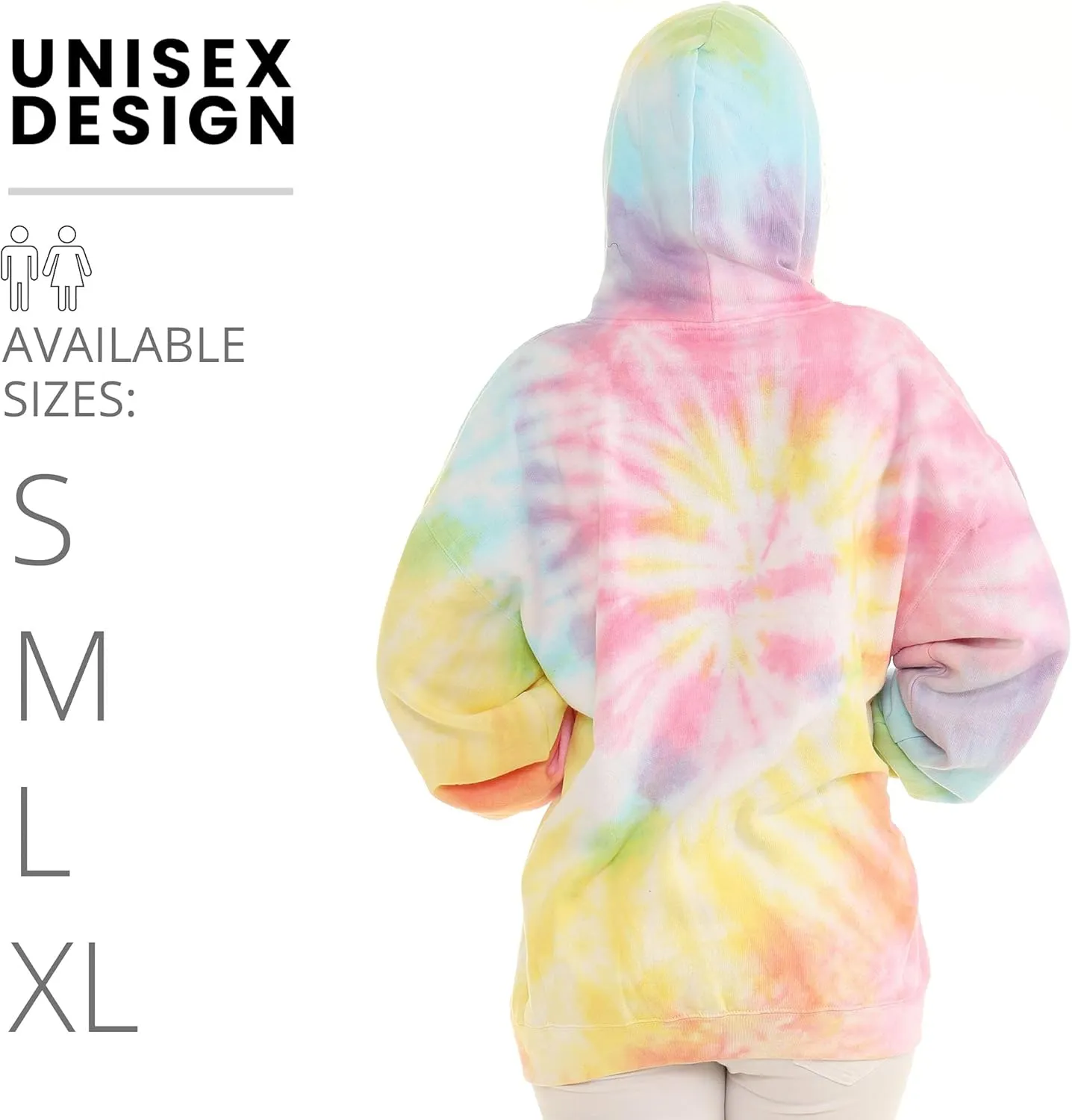 Pure Essence Tie Dye Sweatpants, Long Sleeve T-Shirts, Hoodies, and Crew Neck Sweatshirts (Sizes S, M, L, XL).