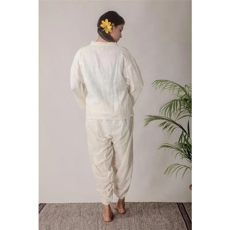 Satvik Off-White Yoga Angharkha Set