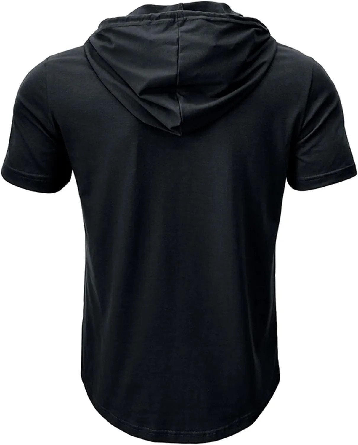 Short Sleeve Hoodies for Men Regular Fit Casual Pullover Tshirts Workout Summer Gym Quick Dry Lightweight Sweatshirts