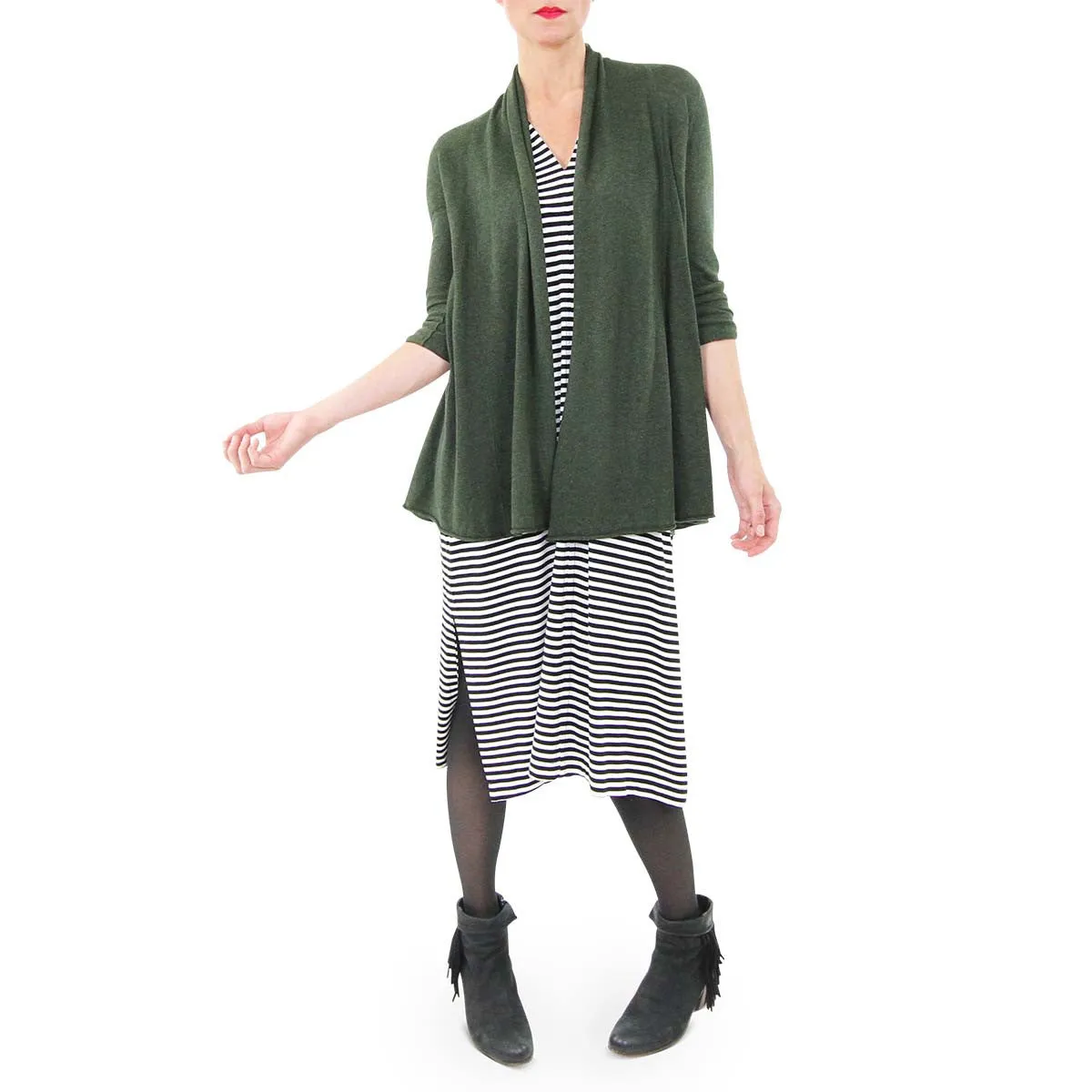 Swing Cardigan - Hunter Green