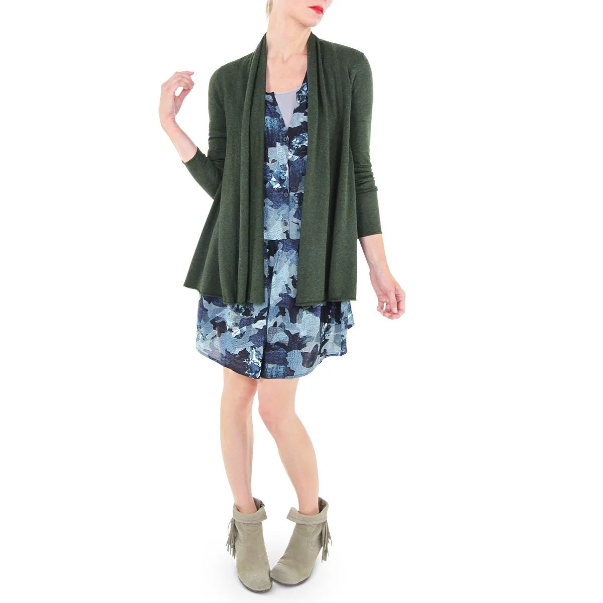 Swing Cardigan - Hunter Green