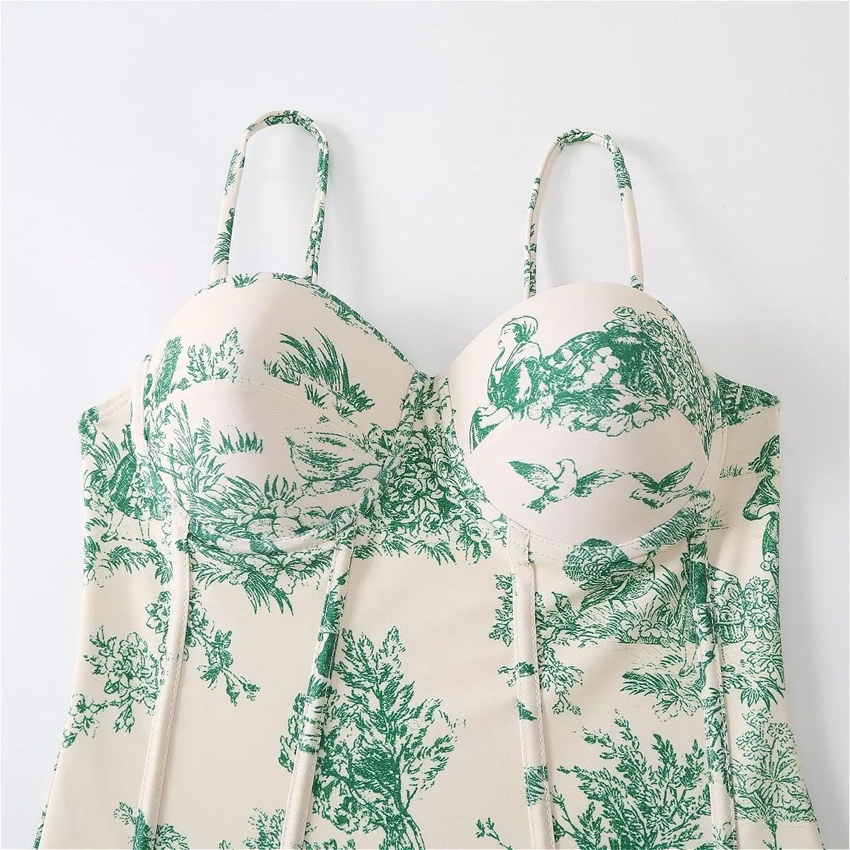 Women Sexy One Piece Swimsuit with Cover up Set High Waisted Beach Wrap Skirt Two Piece Bathing Suit