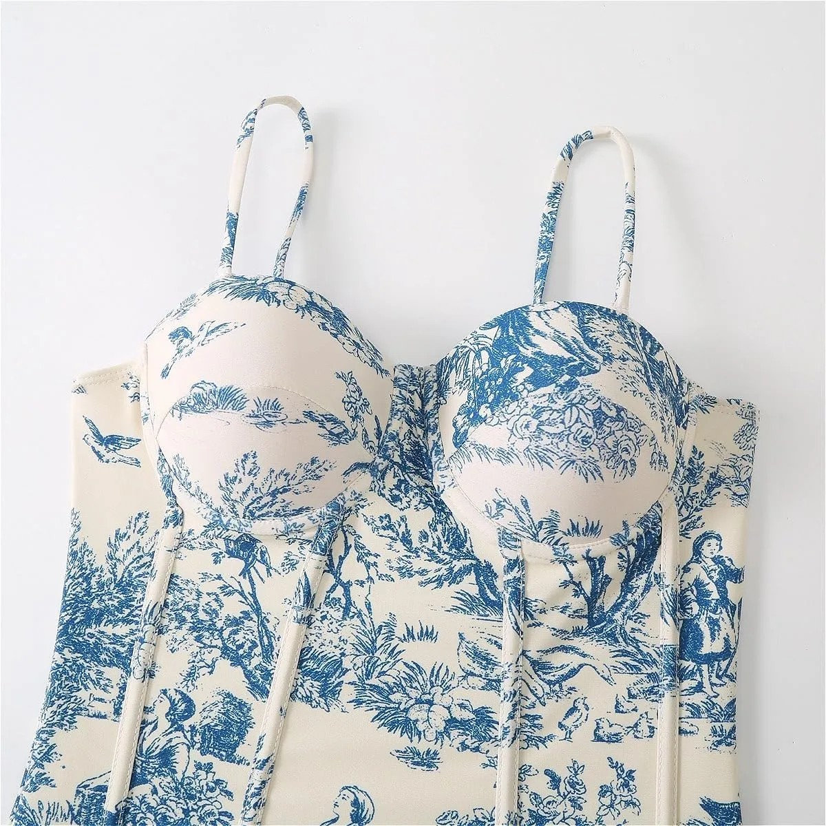 Women Sexy One Piece Swimsuit with Cover up Set High Waisted Beach Wrap Skirt Two Piece Bathing Suit