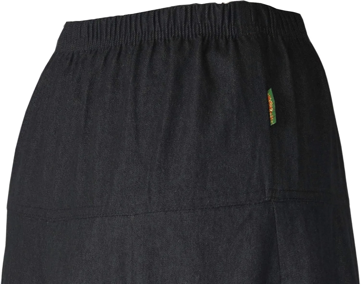 Womens Basic Ultra Soft Lightweight Denim Fit and Flare A-Line Ankle Length Maxi Skirt