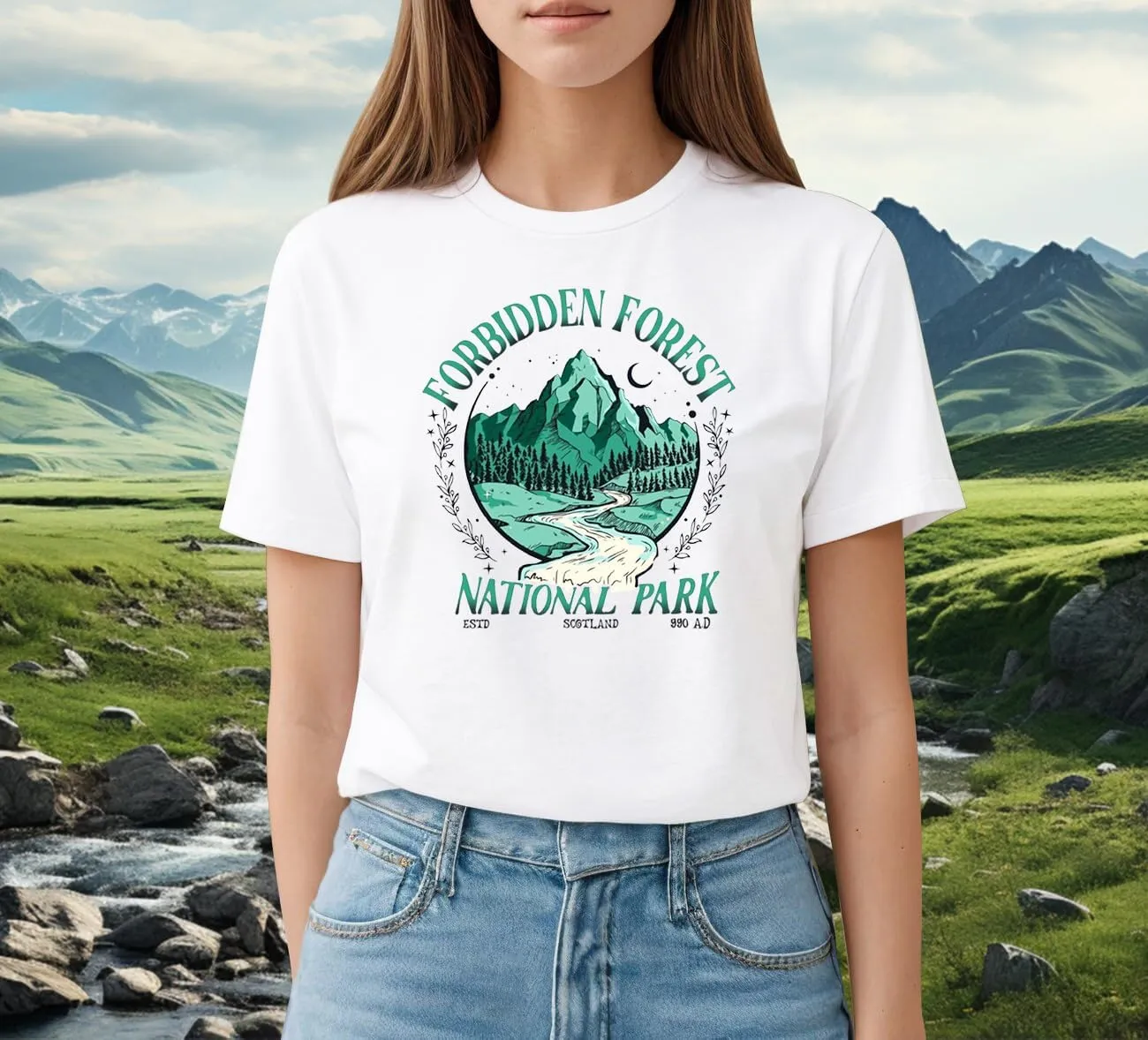 Womens Hiking Shirt Mountain Nature Hike T-Shirt National Park Casual Tshirt Camping Outdoor Tee