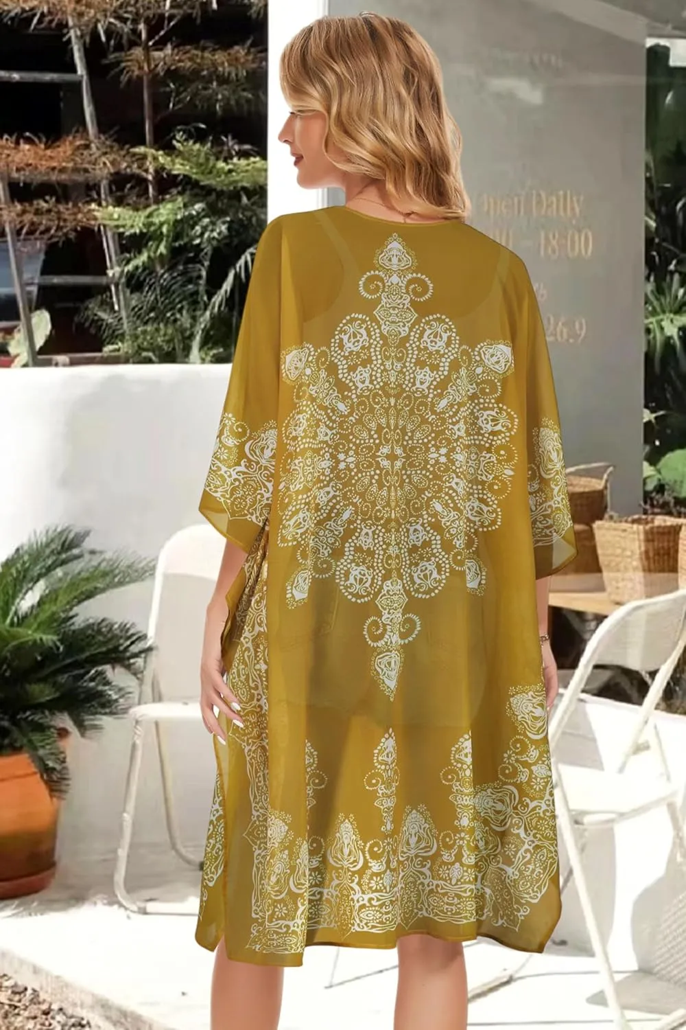 Women's Kimono Beach Cover up for Summer Bathing Suits Cardigans Casual Loose Swimwear
