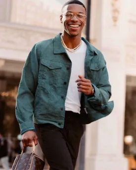 XXIII Diego Cord Jacket Forest Green